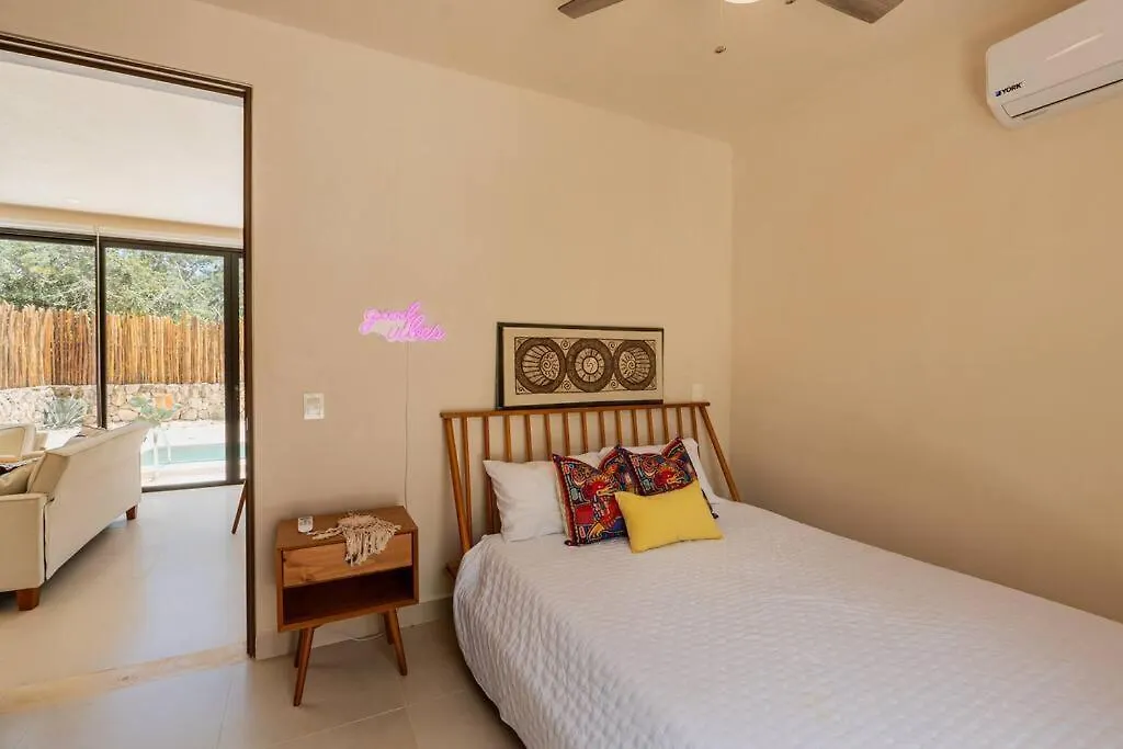 Close To Cenotes Private Pool 24Hr Hr Security Gym Yoga Villa Tulum